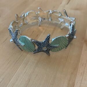Star Fish Shell Metal Bracelet